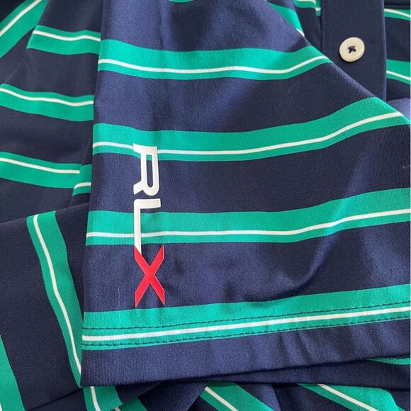 Ralph Lauren RLX polo shirt performance golf casual summer colorful men’s L - Picture 6 of 7